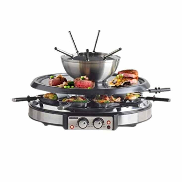 Best Fondue Pot, GIVENEU Electric Fondue Pot Sets with BBQ Grill Best Fondue Pot, GIVENEU Electric Fondue Pot Sets with BBQ Grill