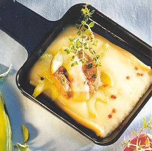 Braised Beef Braised Beef raclette diss in a pan