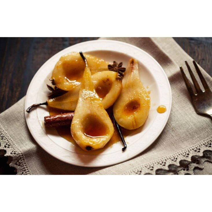 Caramelized pears