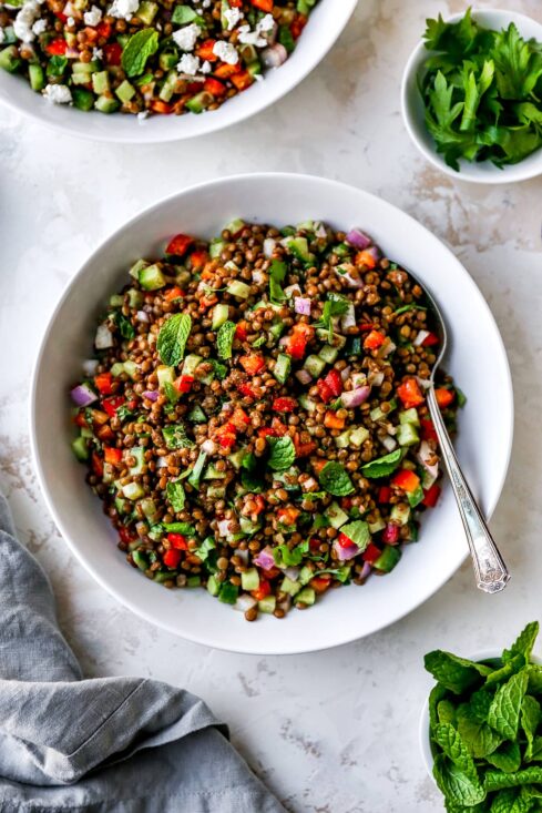 Lentil salad