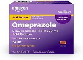 Amazon Basic Care Omeprazole Delayed-Release Tablets