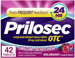 Prilosec OTC, Omeprazole Delayed-Release, Acid Reducer Raclette Pills for Digestion