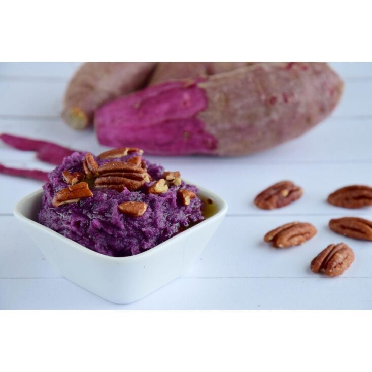 Sweet Potatoes with Pecans and Maple Syrup