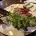 Charcuterie board with prosciutto speck bresaola and salami for raclette — charcuterie for raclette