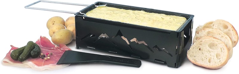 Swissmar Nordic foldable candlelight raclette for outdoor dining