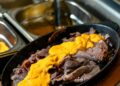 Viande gratinee au fromage fondu style raclette